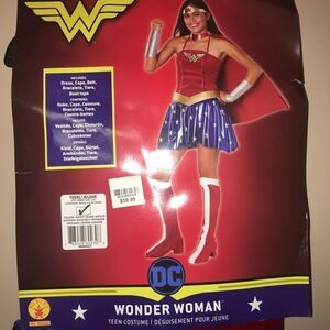 NWT Teen Wonder Woman Halloween costume OS